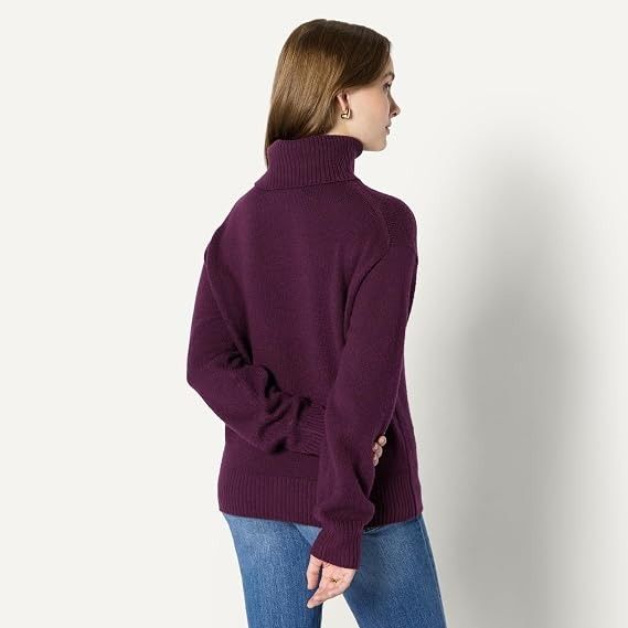 Purple Turtleneck Sweater image 4
